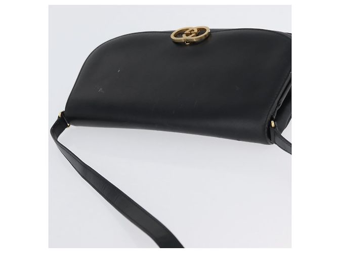 Borsa a Spalla in Pelle Gucci Oro Nero Auth BA10403 D'oro - vista 6