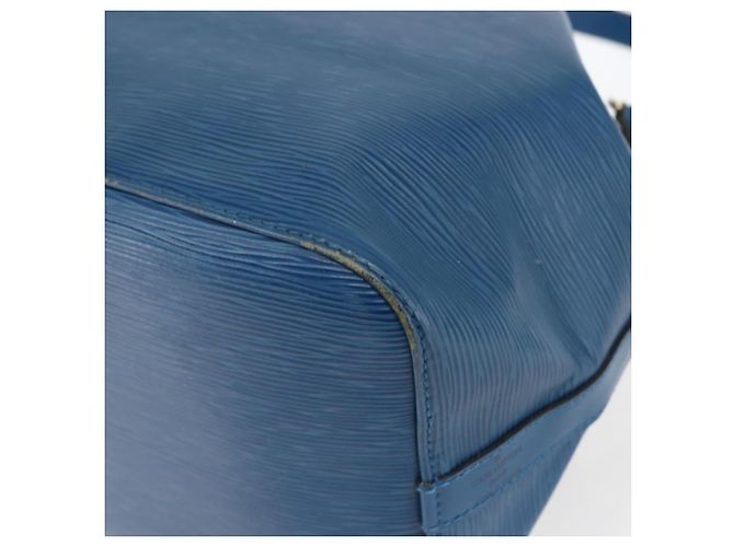 Noe LOUIS VUITTON Borsa a Spalla Petit Noé Epi Blu M44105 LV Auth ka2285 - vista 16