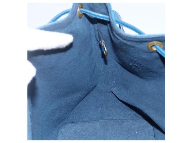 Noe LOUIS VUITTON Borsa a Spalla Petit Noé Epi Blu M44105 LV Auth ka2285 - vista 18