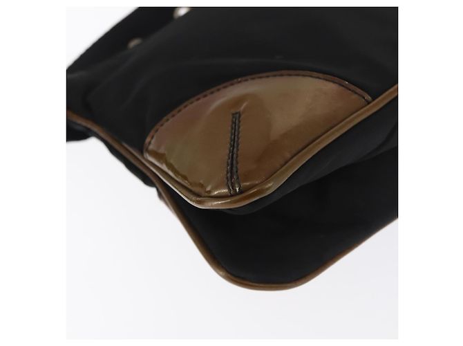Borsa a Spalla PRADA Nylon Nero Argento Autentica 171630 - vista 15