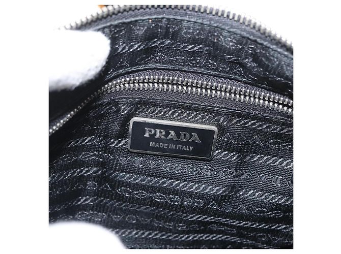 Borsa a Spalla PRADA Nylon Nero Argento Autentica 171630 - vista 18