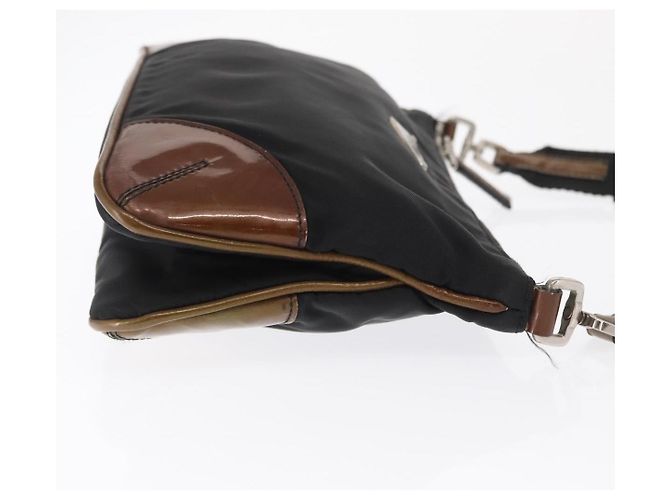 Borsa a Spalla PRADA Nylon Nero Argento Autentica 171630 - vista 3