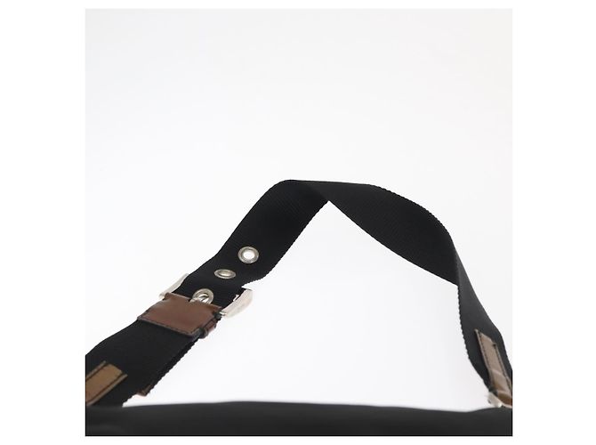 Borsa a Spalla PRADA Nylon Nero Argento Autentica 171630 - vista 8