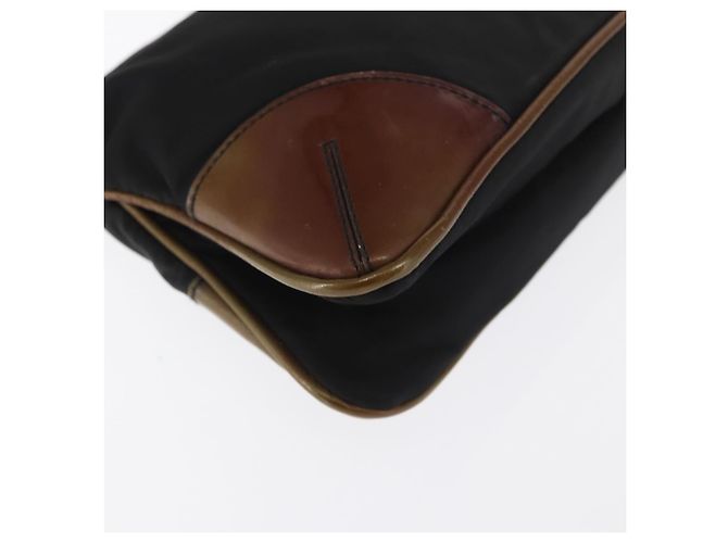 Borsa a Spalla PRADA Nylon Nero Argento Autentica 171630 - vista 9