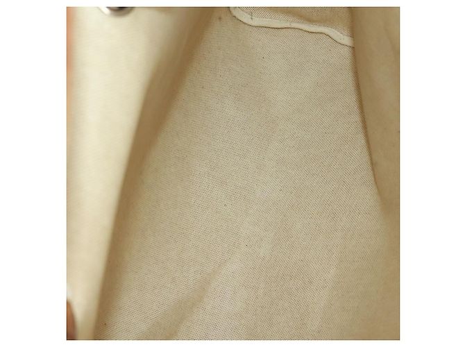 Hermès HERMES Borsa Her Bag MM Borsa a Mano Tela Beige Argento Auth 168228 - vista 11