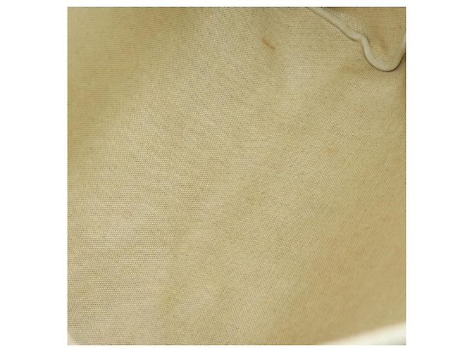 Hermès HERMES Borsa Her Bag MM Borsa a Mano Tela Beige Argento Auth 168228 - vista 26