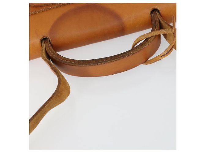 Hermès HERMES Borsa Her Bag MM Borsa a Mano Tela Beige Argento Auth 168228 - vista 8