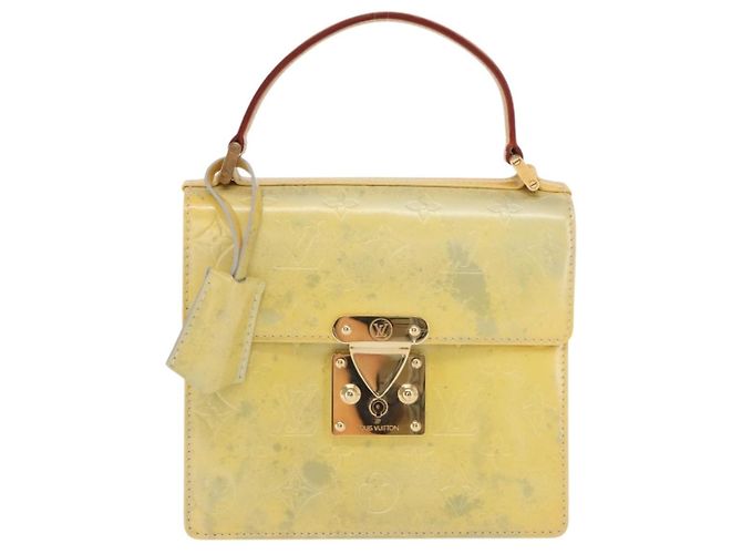 LOUIS VUITTON Borsa a mano Spring street Monogram Vernis Grigio M91029 LV Auth 171166 - vista 13