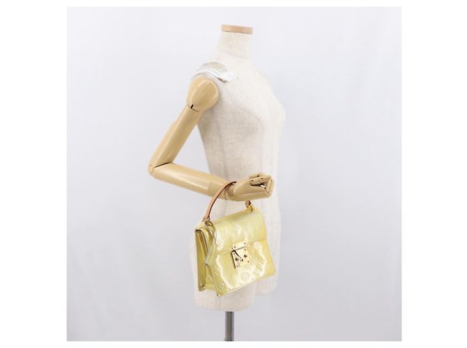 LOUIS VUITTON Borsa a mano Spring street Monogram Vernis Grigio M91029 LV Auth 171166 - vista 23