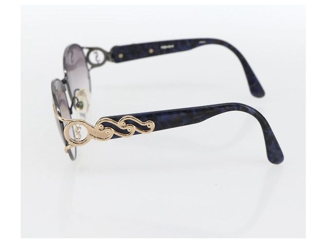 Occhiali da sole SAINT LAURENT metallo Nero Auth bs33326 - vista 5