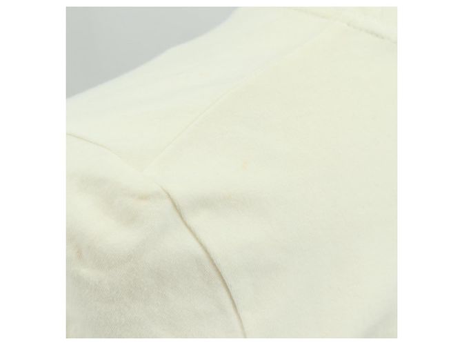 T-shirt in cotone a maniche lunghe Christian Dior, taglio e cucito, bianca, Auth 171428V Bianco - vista 10