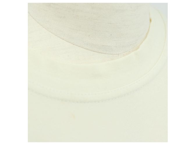 T-shirt in cotone a maniche lunghe Christian Dior, taglio e cucito, bianca, Auth 171428V Bianco - vista 5