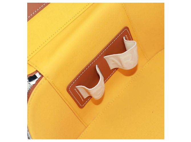 Borsa Vanity Muse PM GOYARD in PVC pelle Herringbone 2in1 marrone Auth SW2108SM Argento - vista 25