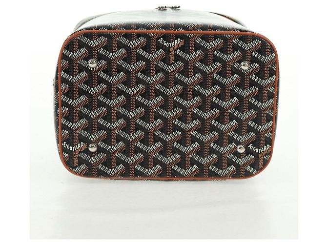 Borsa Vanity Muse PM GOYARD in PVC pelle Herringbone 2in1 marrone Auth SW2108SM Argento - vista 5