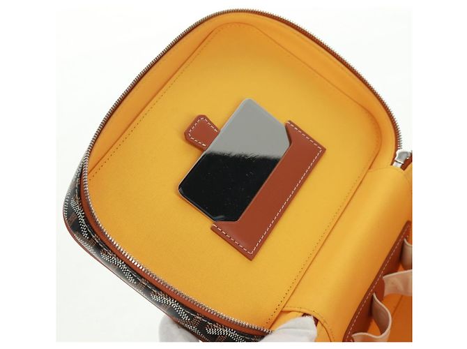 Borsa Vanity Muse PM GOYARD in PVC pelle Herringbone 2in1 marrone Auth SW2108SM Argento - vista 9
