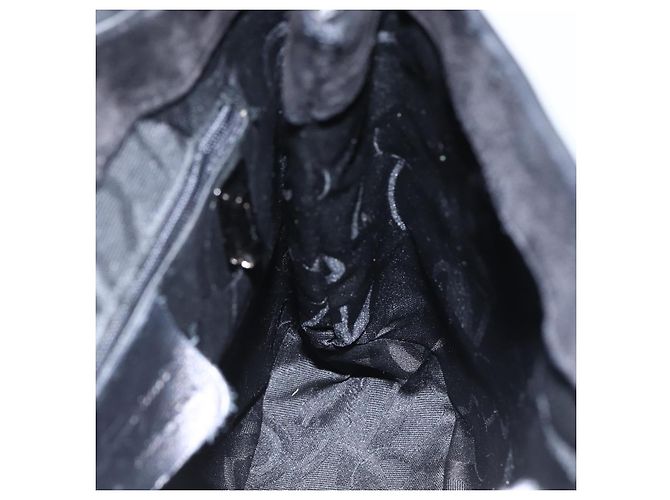 Vala Schultertasche aus Leder Silber Schwarz Salvatore Ferragamo Auth ka2360 - Ansicht 17