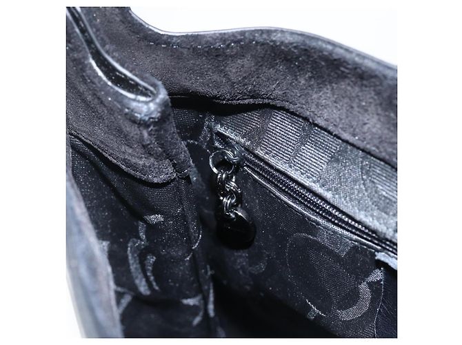 Vala Schultertasche aus Leder Silber Schwarz Salvatore Ferragamo Auth ka2360 - Ansicht 19