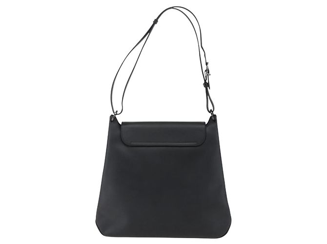 Vala Schultertasche aus Leder Silber Schwarz Salvatore Ferragamo Auth ka2360 - Ansicht 2