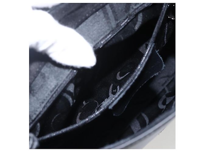 Vala Schultertasche aus Leder Silber Schwarz Salvatore Ferragamo Auth ka2360 - Ansicht 20