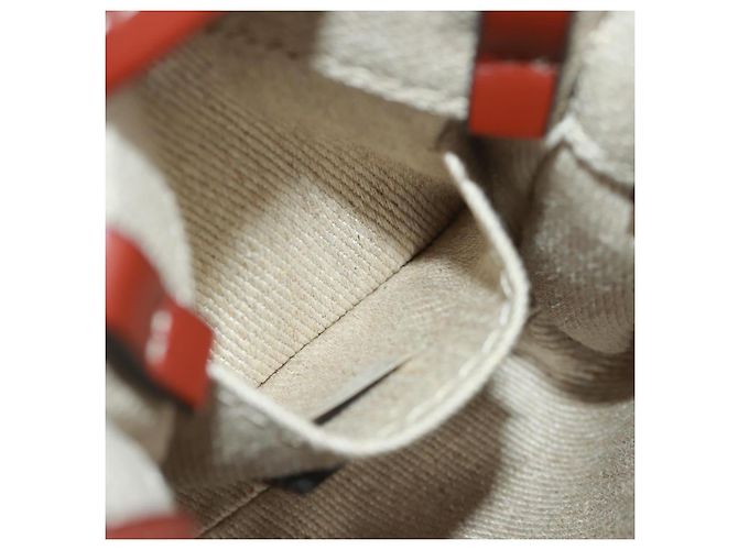 Chloé Woody Mini Borsa a Mano in Tela 2in1 Avorio Auth am10661SAV - vista 21
