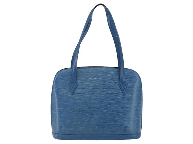 LOUIS VUITTON Borsa a Spalla Epi Lussac Blu M52285 LV Auth 171087 - vista 13