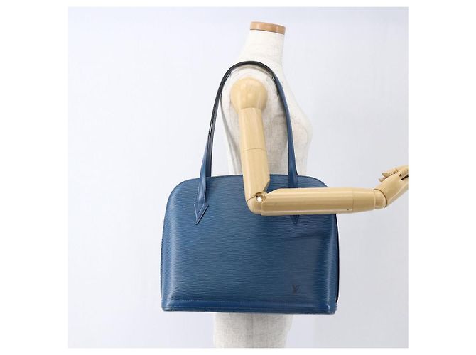 LOUIS VUITTON Borsa a Spalla Epi Lussac Blu M52285 LV Auth 171087 - vista 23