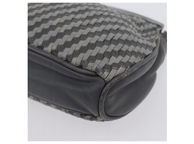 FENDI Schultertasche aus Leder Grau Auth ti3639 Braun - Ansicht 14