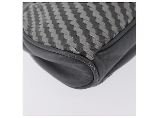 FENDI Schultertasche aus Leder Grau Auth ti3639 Braun - Ansicht 15