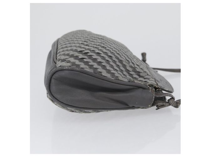 FENDI Schultertasche aus Leder Grau Auth ti3639 Braun - Ansicht 3