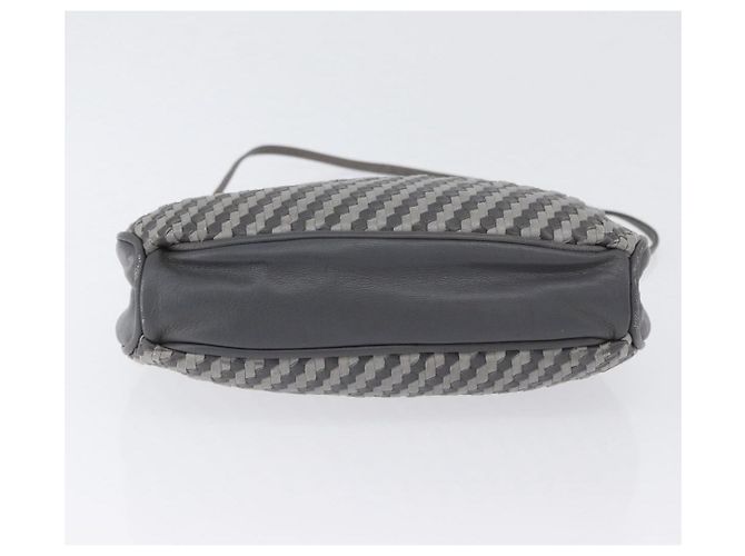 FENDI Schultertasche aus Leder Grau Auth ti3639 Braun - Ansicht 5