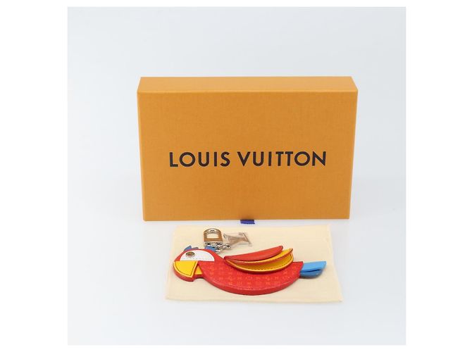 LOUIS VUITTON Charm per Borsa Monogram Pochette Pappagallo Rossa M02556 LV Auth 169920A Rosso Monogramma - vista 12