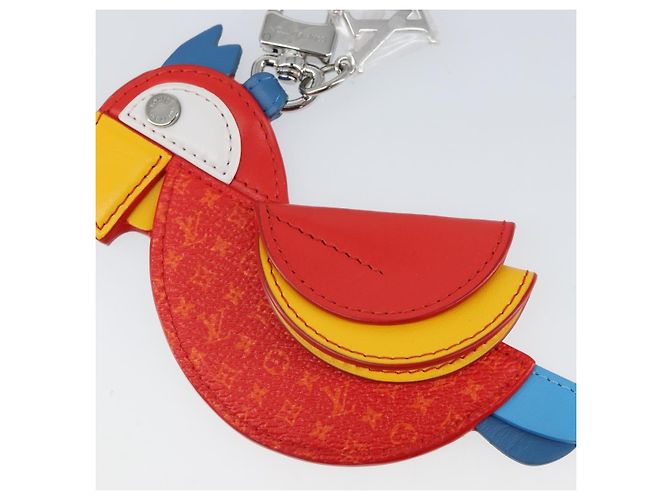 LOUIS VUITTON Charm per Borsa Monogram Pochette Pappagallo Rossa M02556 LV Auth 169920A Rosso Monogramma - vista 4