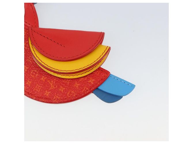 LOUIS VUITTON Charm per Borsa Monogram Pochette Pappagallo Rossa M02556 LV Auth 169920A Rosso Monogramma - vista 5