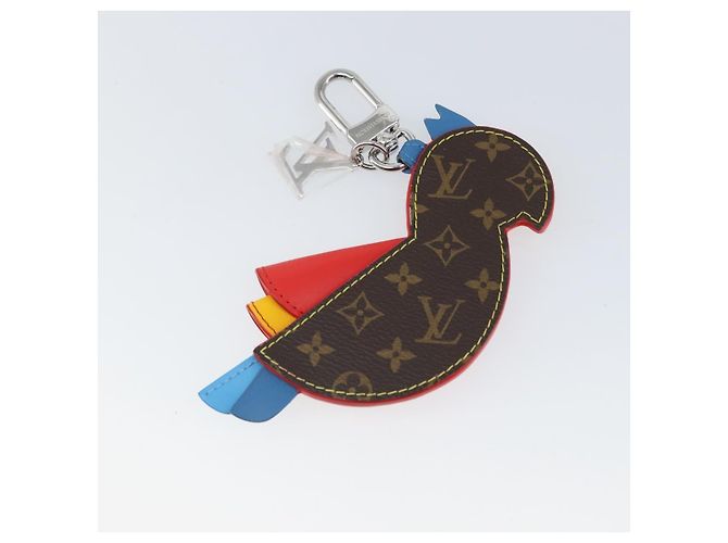 LOUIS VUITTON Charm per Borsa Monogram Pochette Pappagallo Rossa M02556 LV Auth 169920A Rosso Monogramma - vista 6
