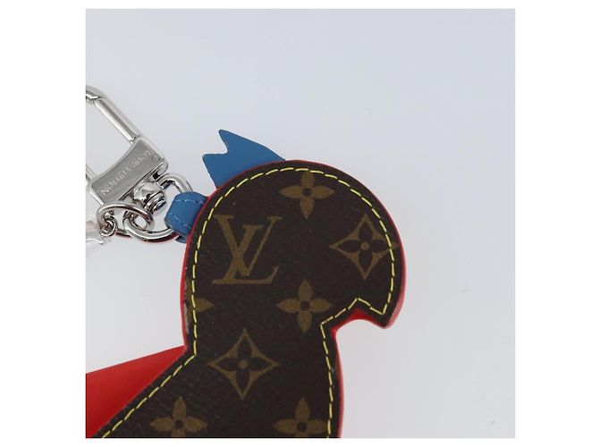 LOUIS VUITTON Charm per Borsa Monogram Pochette Pappagallo Rossa M02556 LV Auth 169920A Rosso Monogramma - vista 8