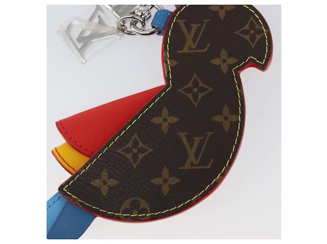 LOUIS VUITTON Charm per Borsa Monogram Pochette Pappagallo Rossa M02556 LV Auth 169920A Rosso Monogramma - vista 9
