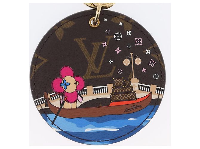 LOUIS VUITTON Monogram Vivienne Portachiavi Illustre Charm M68652 Auth BA10710SAV Blu - vista 3