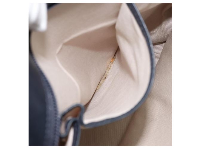 Borsa Tote Burberry in tela e pelle bianca argento oro Auth ti3757 Bianco D'oro - vista 12