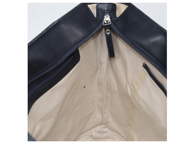 Borsa Tote Burberry in tela e pelle bianca argento oro Auth ti3757 Bianco D'oro - vista 19