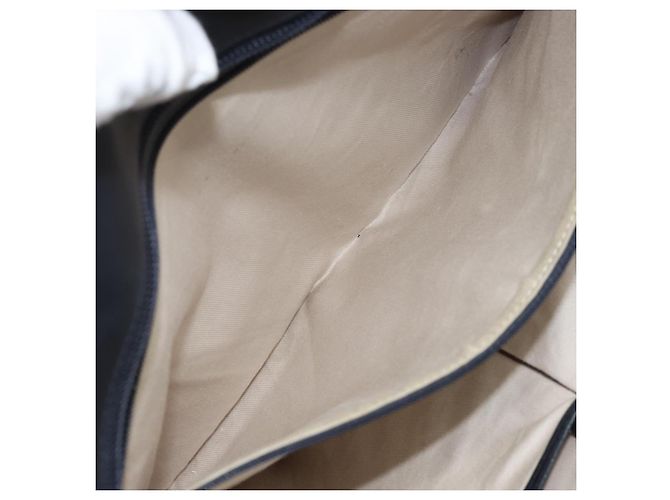 Borsa Tote Burberry in tela e pelle bianca argento oro Auth ti3757 Bianco D'oro - vista 22