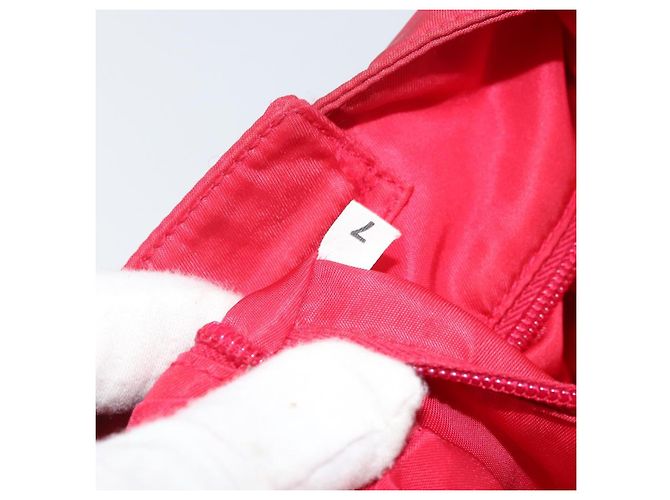 Borsa Tote PRADA in nylon plastico rosso Auth ti3740 - vista 11