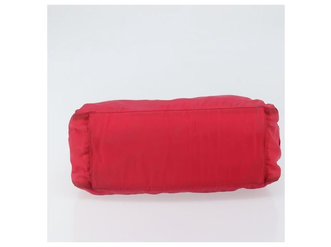 Borsa Tote PRADA in nylon plastico rosso Auth ti3740 - vista 5