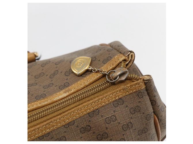 Gucci Borsa a mano Micro GG Supreme in PVC beige e oro 000 40 0207 Auth BA10367 D'oro - vista 10