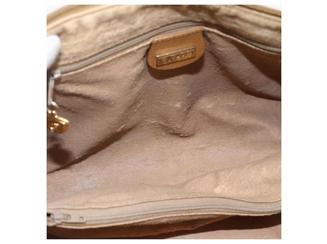 Gucci Borsa a mano Micro GG Supreme in PVC beige e oro 000 40 0207 Auth BA10367 D'oro - vista 11