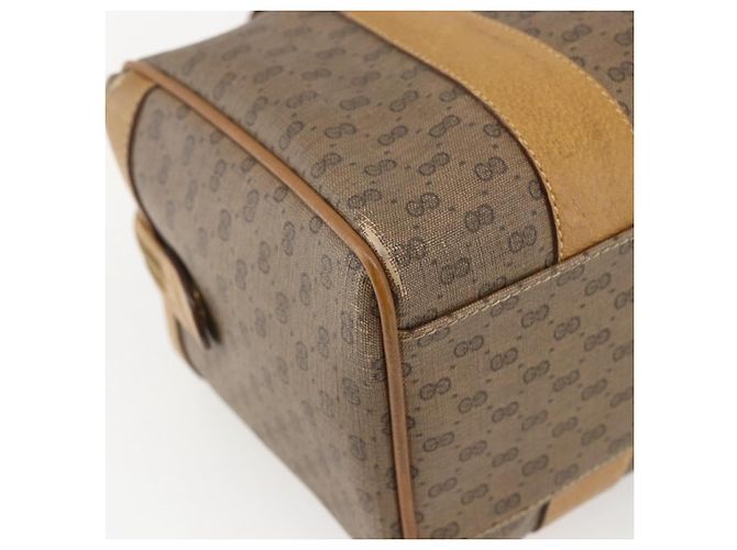 Gucci Borsa a mano Micro GG Supreme in PVC beige e oro 000 40 0207 Auth BA10367 D'oro - vista 16
