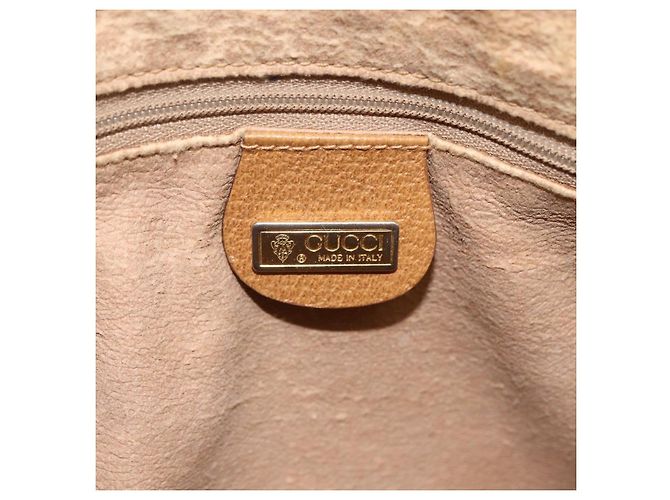 Gucci Borsa a mano Micro GG Supreme in PVC beige e oro 000 40 0207 Auth BA10367 D'oro - vista 17