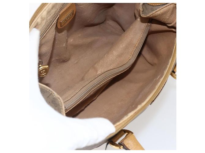 Gucci Borsa a mano Micro GG Supreme in PVC beige e oro 000 40 0207 Auth BA10367 D'oro - vista 18