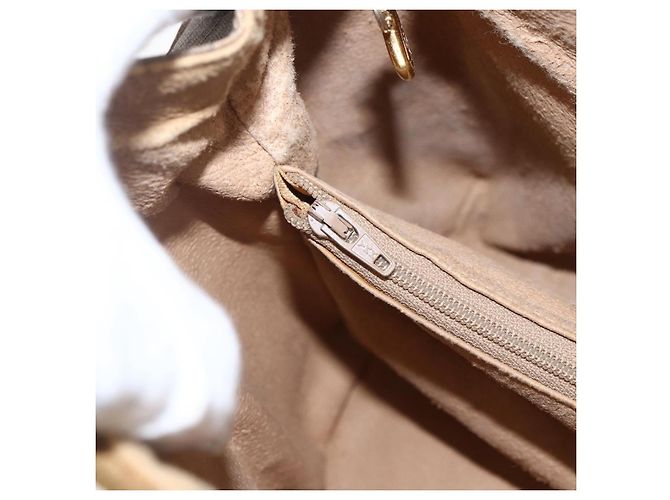 Gucci Borsa a mano Micro GG Supreme in PVC beige e oro 000 40 0207 Auth BA10367 D'oro - vista 23
