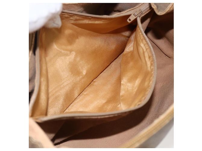 Gucci Borsa a mano Micro GG Supreme in PVC beige e oro 000 40 0207 Auth BA10367 D'oro - vista 24