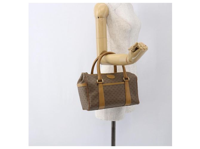 Gucci Borsa a mano Micro GG Supreme in PVC beige e oro 000 40 0207 Auth BA10367 D'oro - vista 26